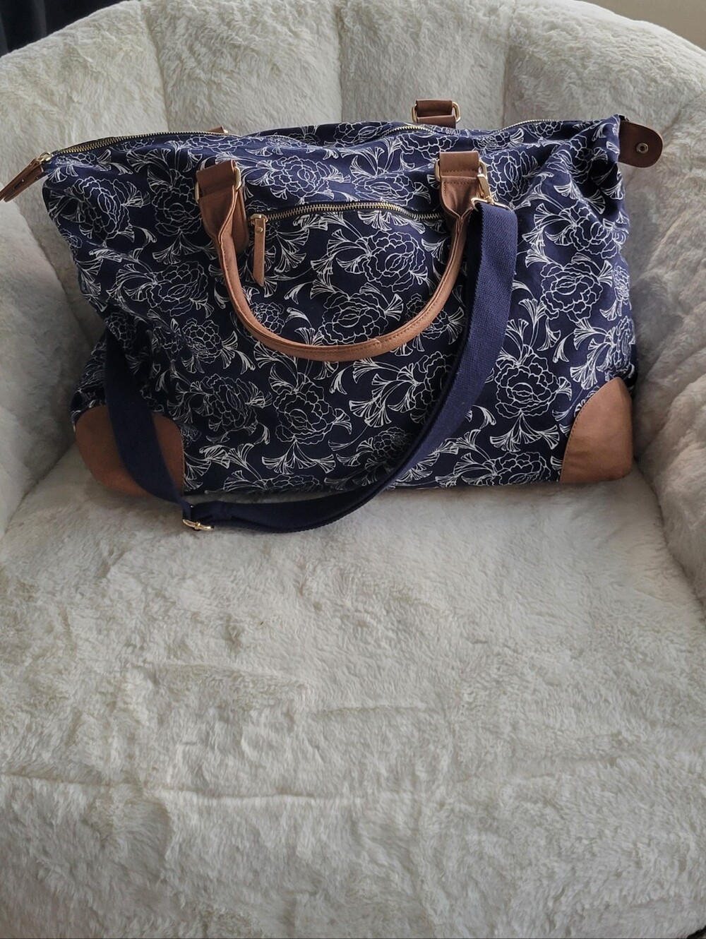 Merona Floral Weekender Bag